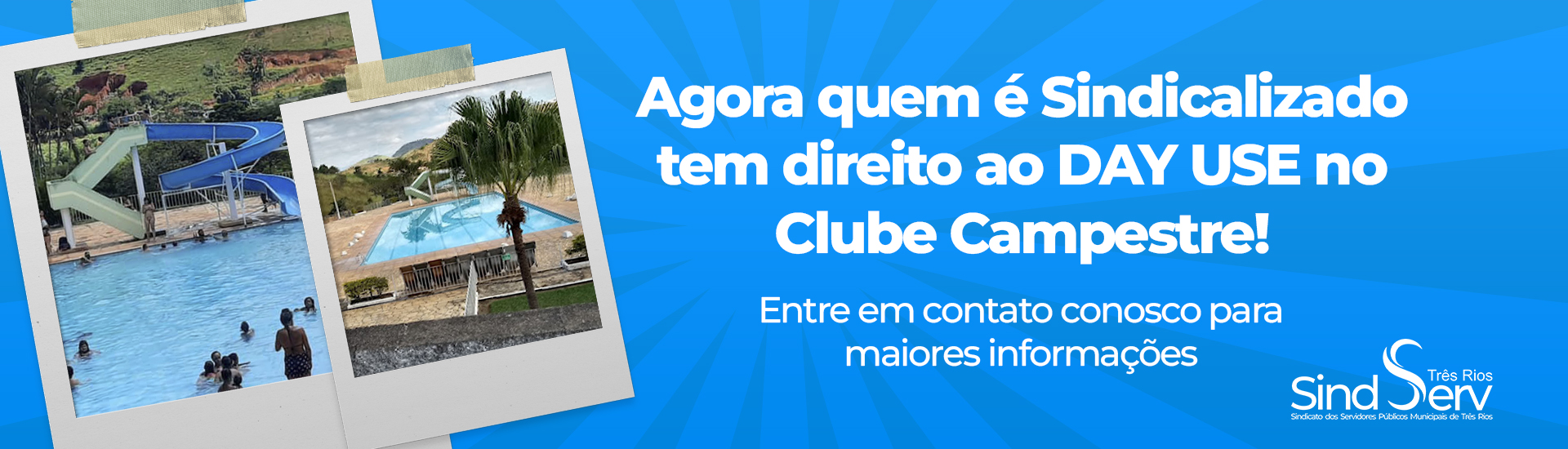 BANNER DAY USE CLUBE CAMPESTRE